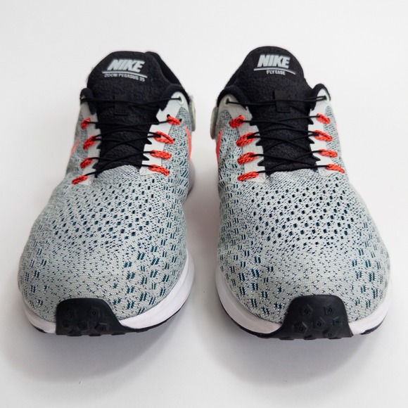 gray and coral nike shoes